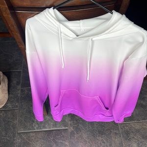 Purple tye dye size large. Polyester